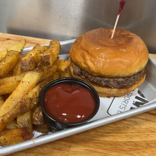 Hamburger and Fries